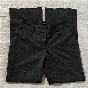 Rafaella Charcoal Textured Wide-Leg Pants Sz:4